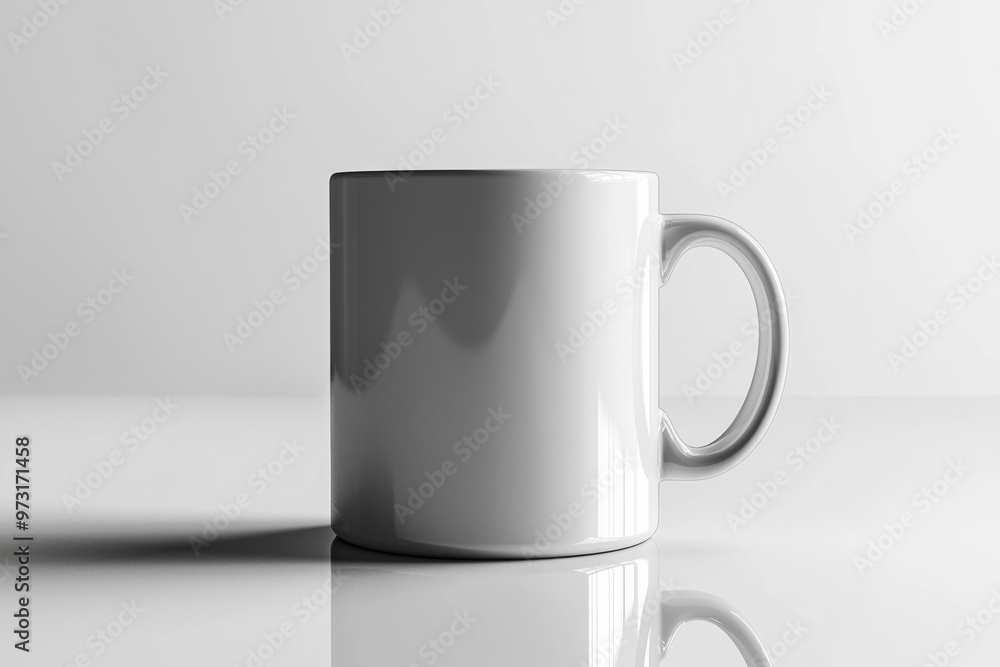Obraz premium Coffee Mug Mockup on Isolated Background created with Generative AI