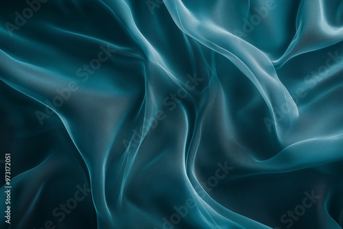 Monochromatic teal abstract background with various textures, creating a visually engaging and dynamic composition. Simplicity and minimalism through tonal variation and texture.