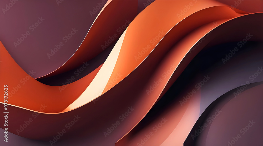 Modern abstract aesthetic background design, autumn colours, art wallpaper, template