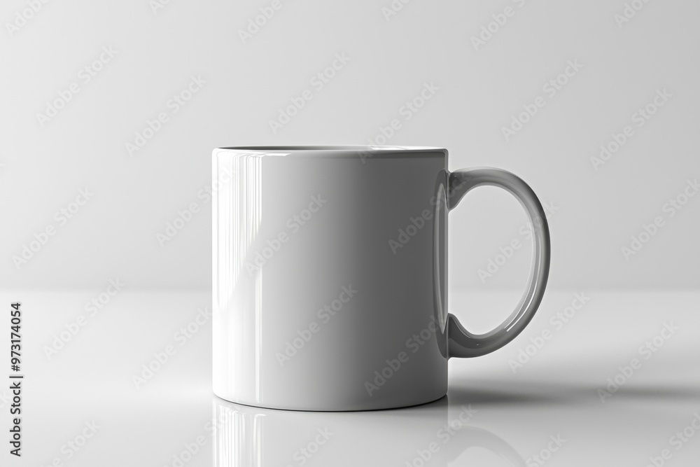 Obraz premium Coffee Mug Mockup on Isolated Background created with Generative AI