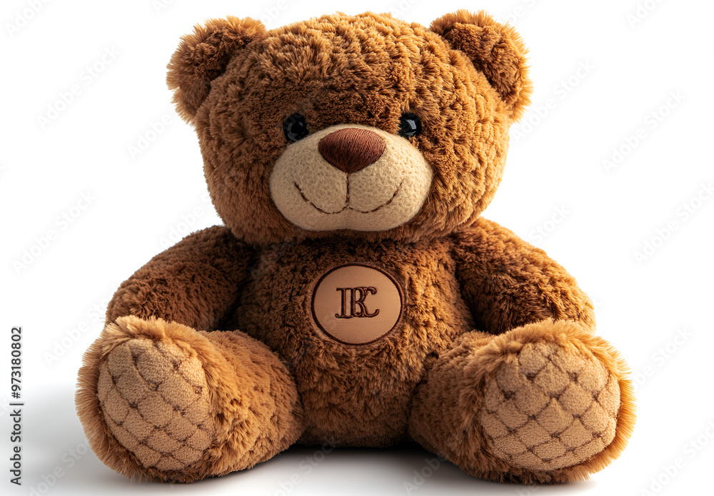 Obraz premium a brown teddy bear with a white background
