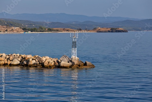 port in the sea on the Sithonia peninsula - Greece photo