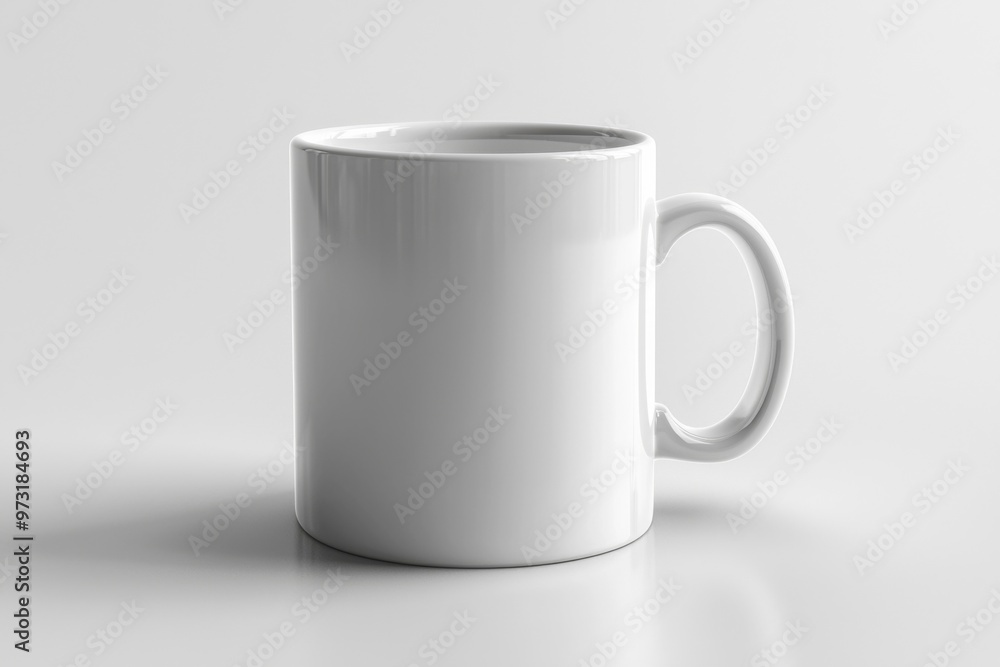 Obraz premium Coffee Mug Mockup on Isolated Background created with Generative AI