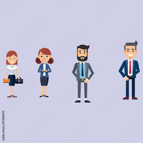 business character people collection