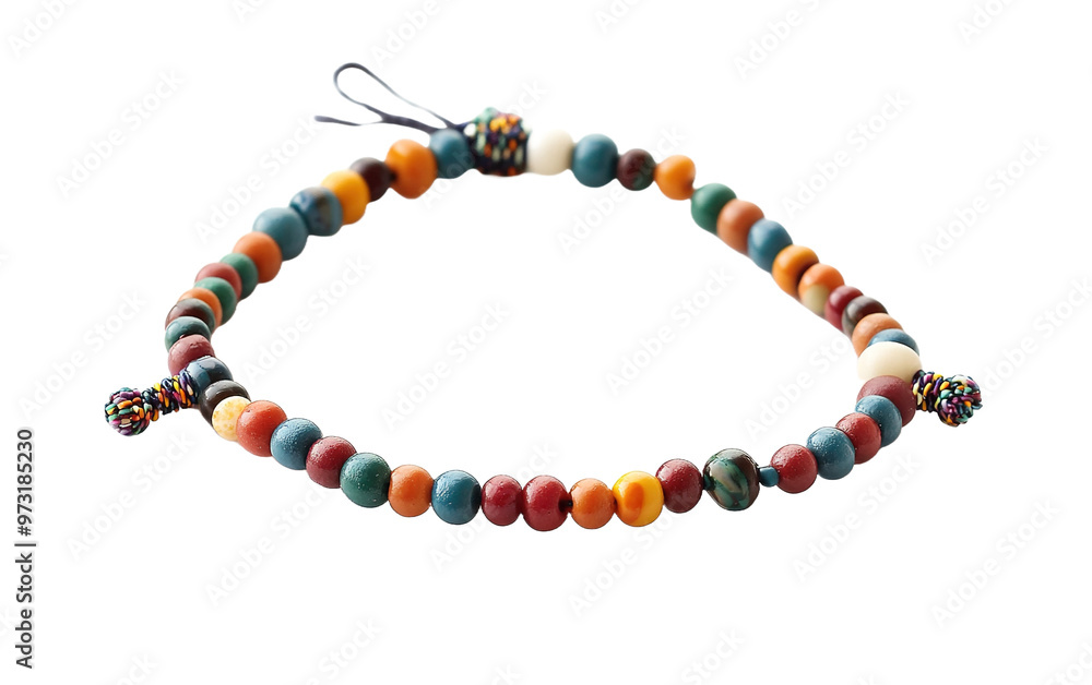 Beaded Anklet isolated on white or transparent background Beaded Anklet isolated on white or transparent background
