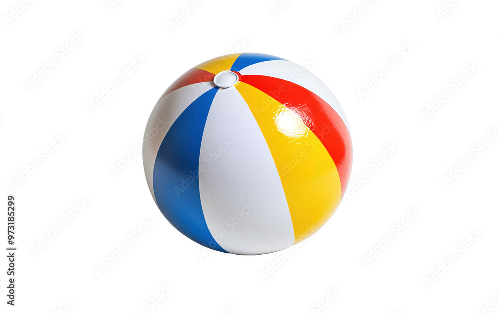 Beach ball isolated on white or transparent background Beach ball isolated on white or transparent background
