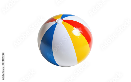 Beach ball isolated on white or transparent background