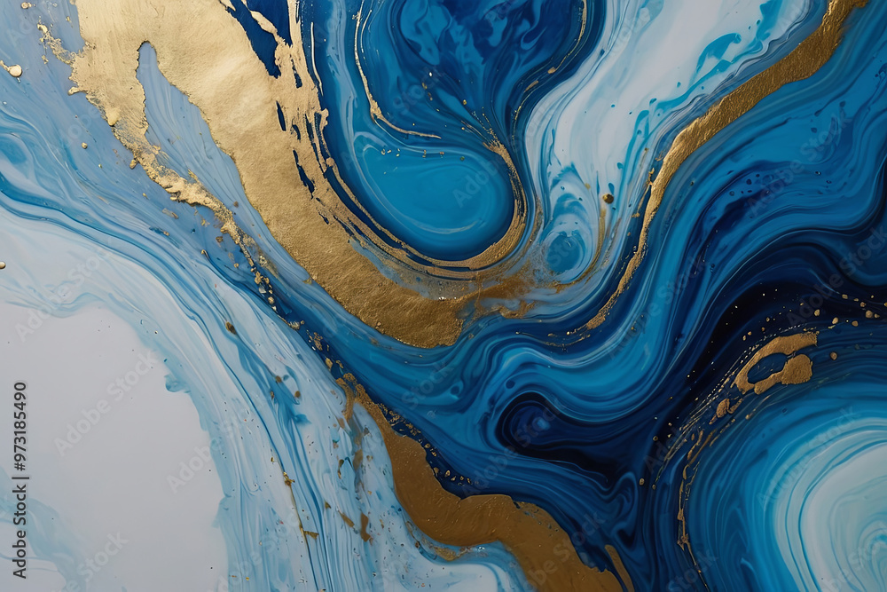 a blue alcohol stains of paint with the addition of gold powder a blue alcohol stains of paint with the addition of gold powder