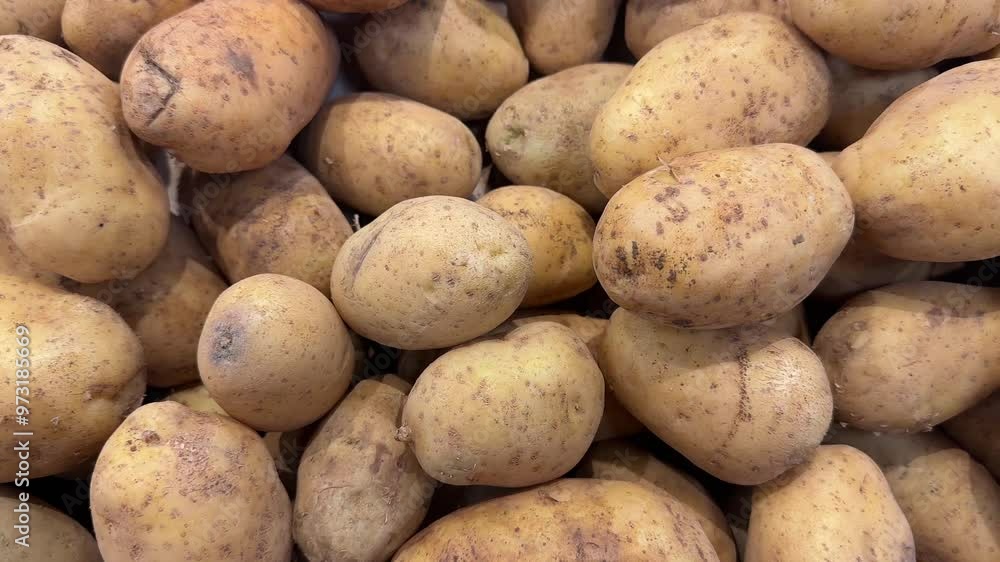 white potato, close up. concept harvest, food, organic, vegetable white potato, close up. concept harvest, food, organic, vegetable