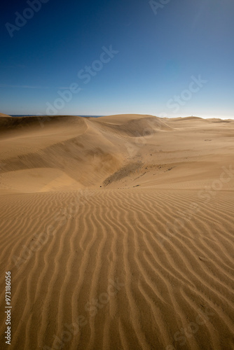 Maspalomas dunes on Gran Canaria, Canary Islands, Spain