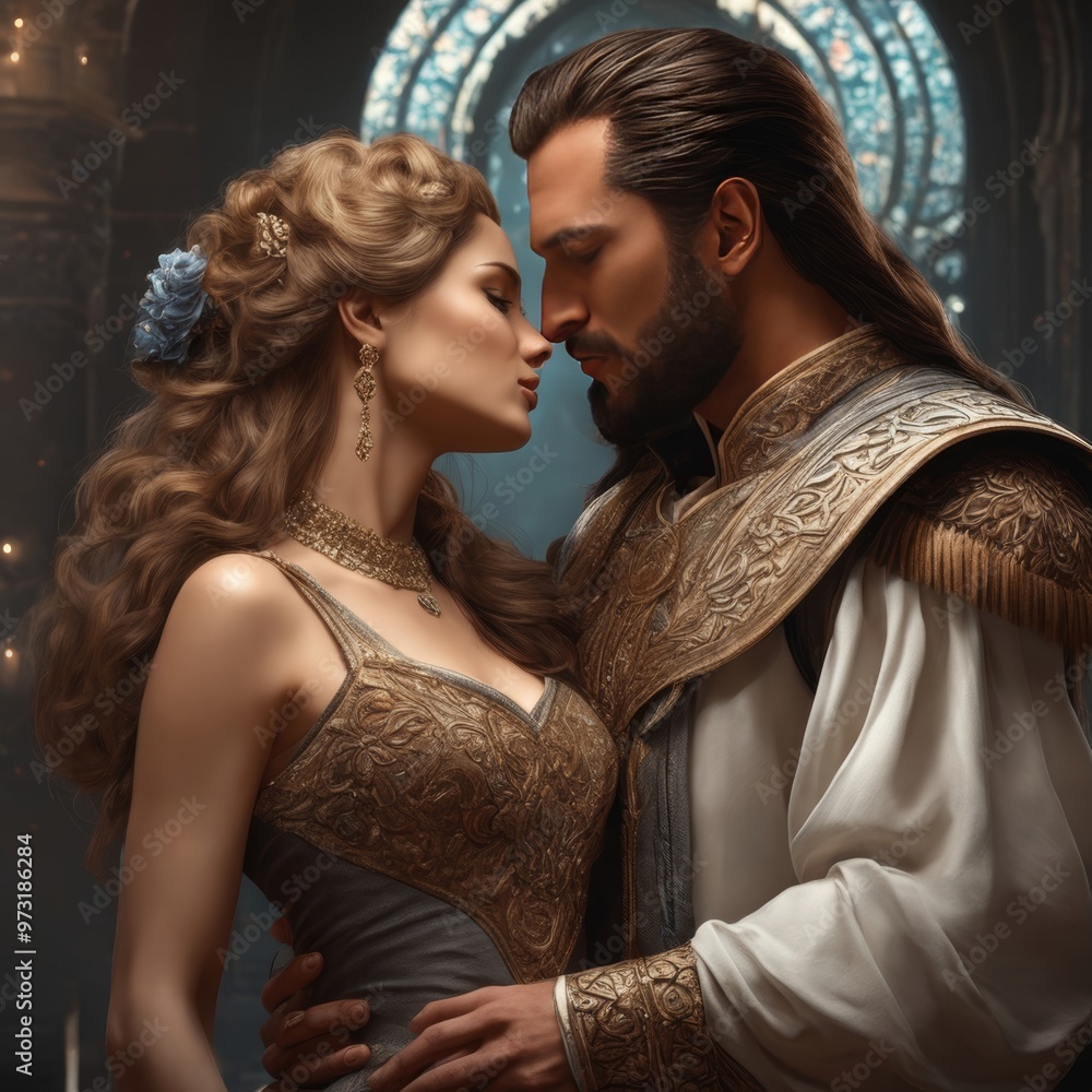 Sensual couple kiss. I Love You. Couple In Love. Romantic and love. Intimate relationship and sexual relations. Dominant man. Closeup mouths kissing