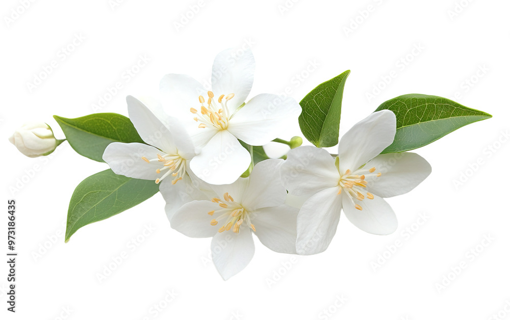 Beauty jasmine flower isolated on white or transparent background Beauty jasmine flower isolated on white or transparent background