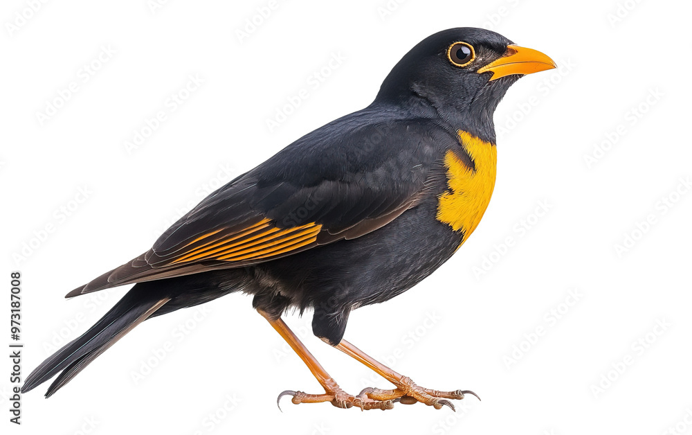Beautiful Common Myna isolated on white or transparent background Beautiful Common Myna isolated on white or transparent background