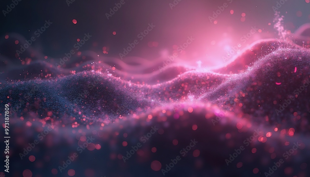 Fototapeta premium Cosmic light with abstract vibrant ripples