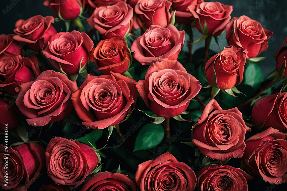 Obraz premium a stunning red roses