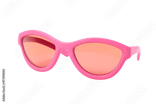 Minimalistic Cartoonish Flat Matte Sports Sunglasses | Isolated on Transparent & White Background | PNG File with Transparency