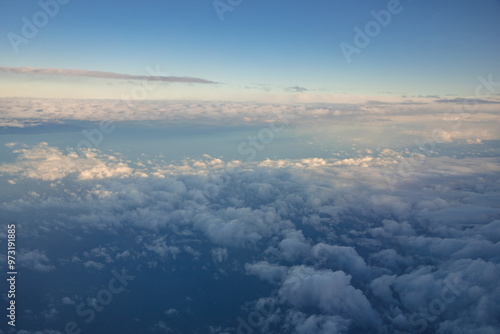 Frankfurt, Germany - Aerial photography of clouds in the sky