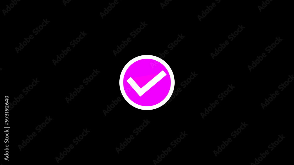 Check mark symbol isolated on black background, tick icon or correct check mark, ok mark and approved sign. Check mark symbol isolated on black background, tick icon or correct check mark, ok mark and approved sign.