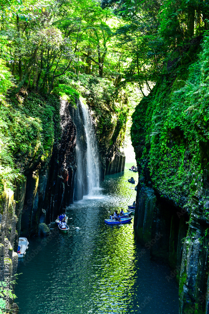 Naklejka premium 高千穂峡