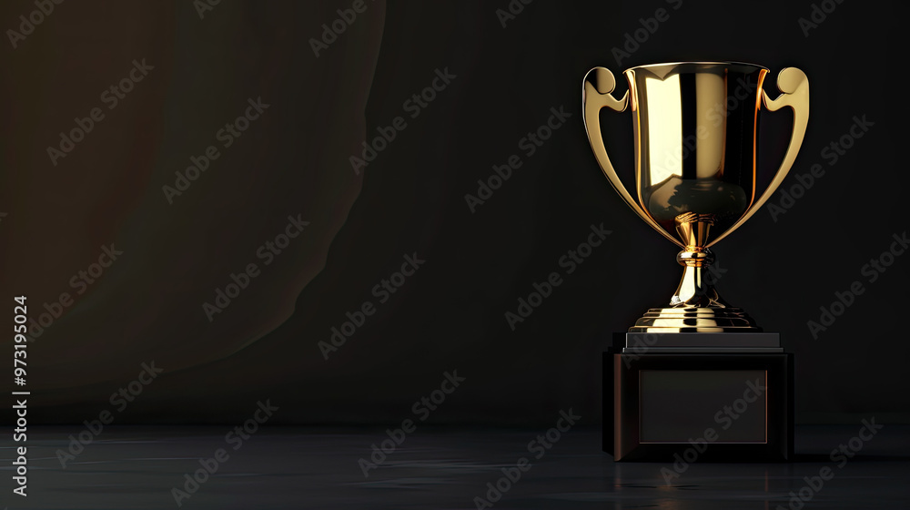 Golden metal glasses on old wooden table background, place for copy space. Golden wooden table with golden trophy on dark background. Ready for new year celebration design. Festive light background. Golden metal glasses on old wooden table background, place for copy space. Golden wooden table with golden trophy on dark background. Ready for new year celebration design. Festive light background.