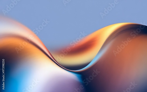 Abstract wave. Colorful, wavy abstract design, suggesting movement and flow. photo