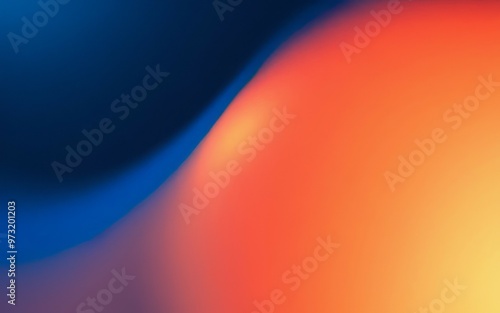 Abstract blue orange gradient. Abstract background with a smooth blue to orange gradient.