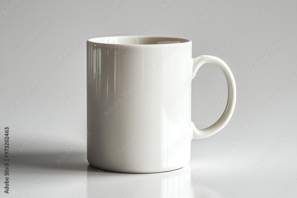 Fototapeta premium Coffee Mug Mockup on Isolated Background created with Generative AI