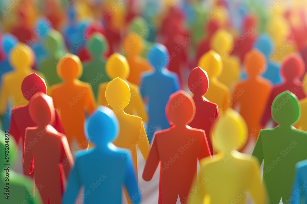 Large crowd of diverse people in vibrant paper cut-out style illustrating multicultural unity and inclusion
. Beautiful simple AI generated image Large crowd of diverse people in vibrant paper cut-out style illustrating multicultural unity and inclusion
. Beautiful simple AI generated image
