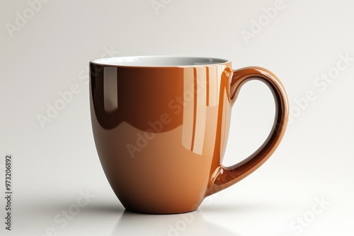 Wallpaper Mural Coffee Mug Mockup on Isolated Background created with Generative AI Torontodigital.ca