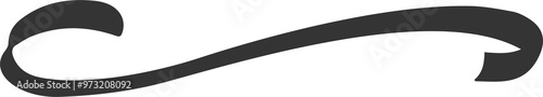 Fotografie Swoosh line and underline brush stroke