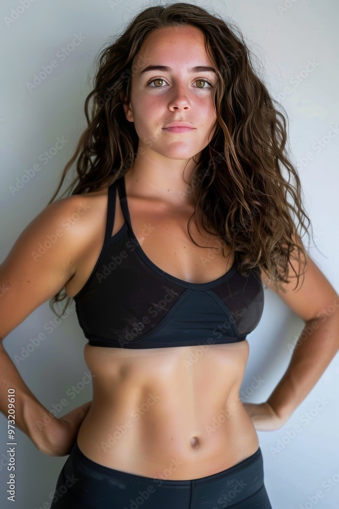 Fototapeta premium A powerful before-and-after photo series showcasing a weight loss transformation
