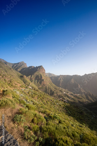 Mountain and landscape view, Santa Cruz Tenerife island, Spain