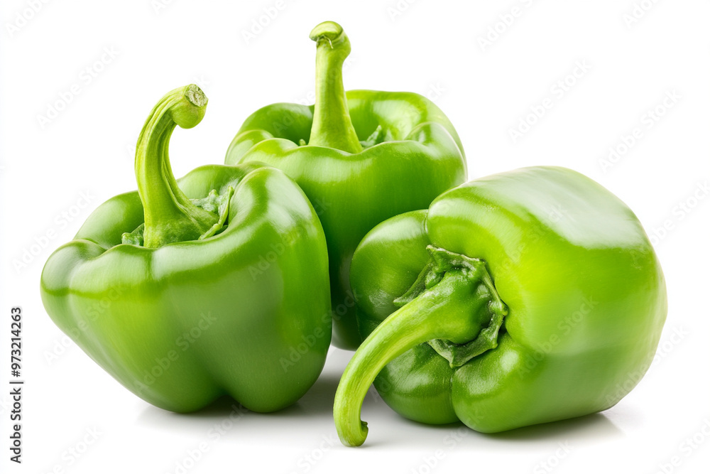 capsicum isolated on a white background capsicum isolated on a white background