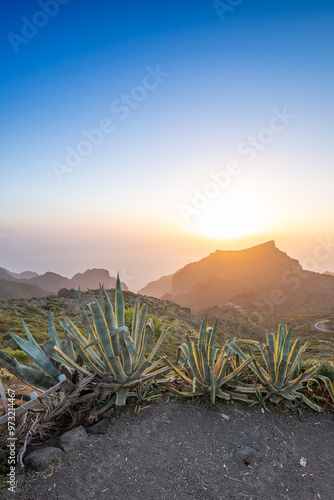 Mountain and landscape view, Santa Cruz Tenerife island, Spain