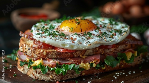 Strammer Max: Traditional German Ham and Egg Sandwich photo