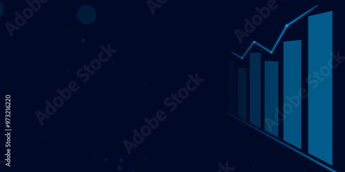 Abstract Data-Driven Insights for Business Growth background. A Visual Representation of Success background. Illustration. Vector. 