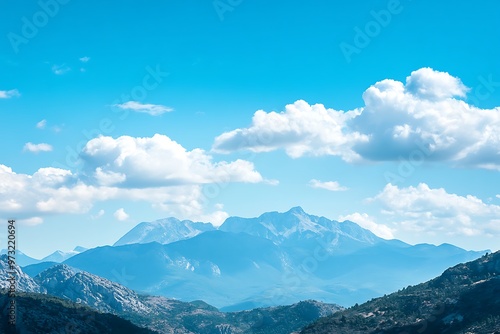 clouds over the mountains