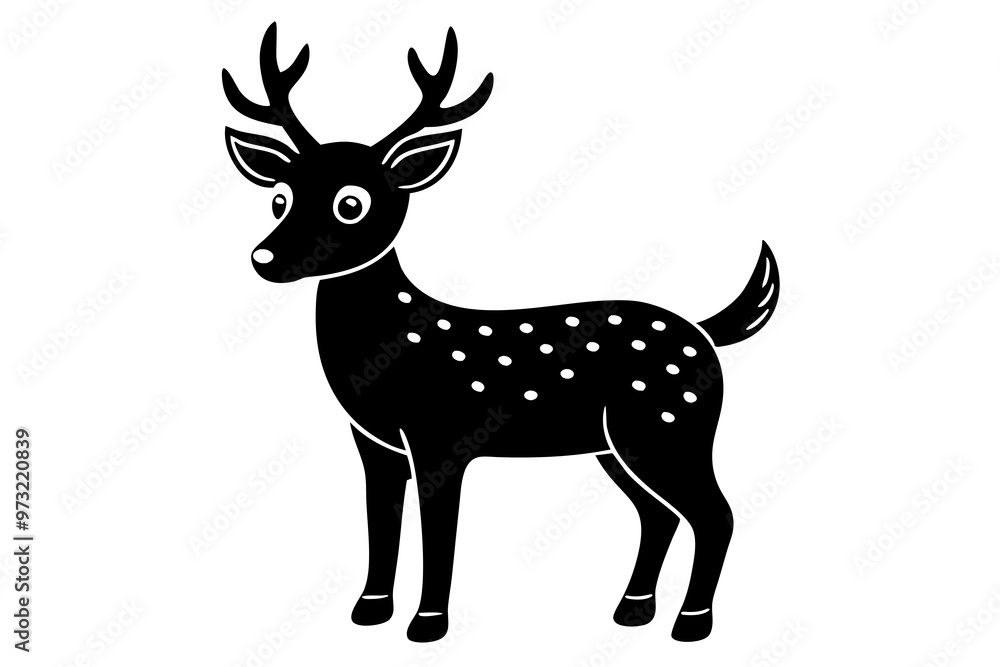 christmas animal cute with white background christmas animal cute with white background