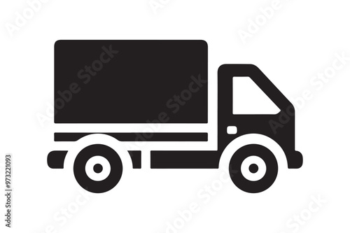 Truck Silhouette Vectors: High-Resolution Illustrations for Designers