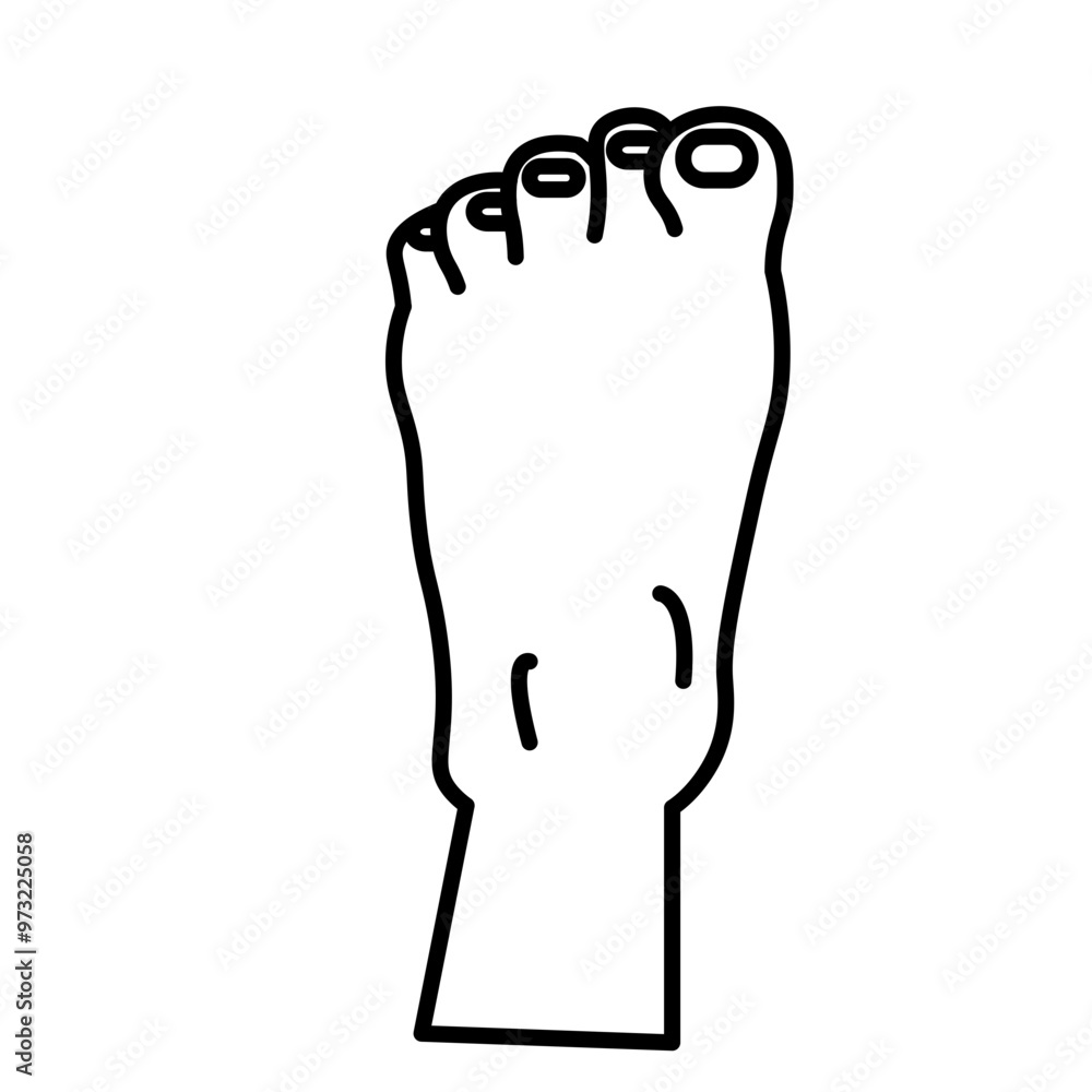 Instep Vector Line Icon Design Instep Vector Line Icon Design