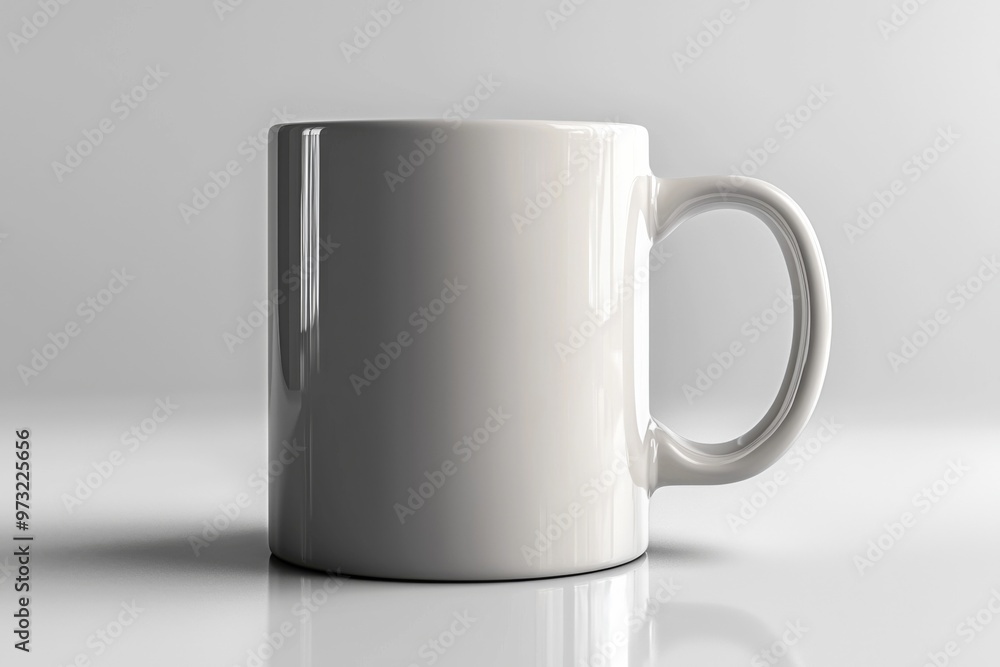 Obraz premium Coffee Mug Mockup on Isolated Background created with Generative AI