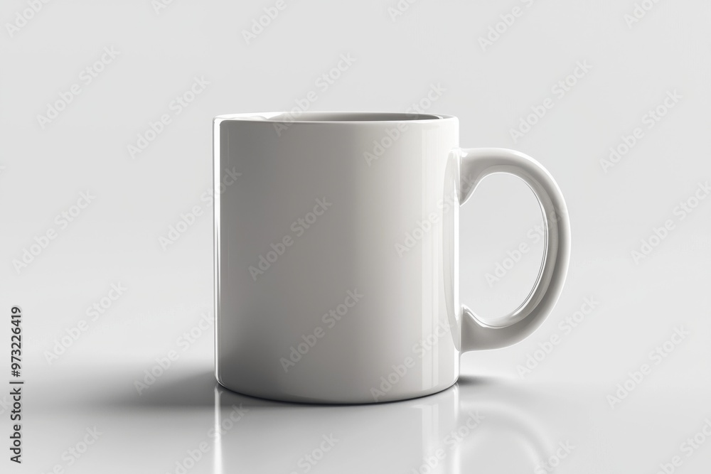 Obraz premium Coffee Mug Mockup on Isolated Background created with Generative AI