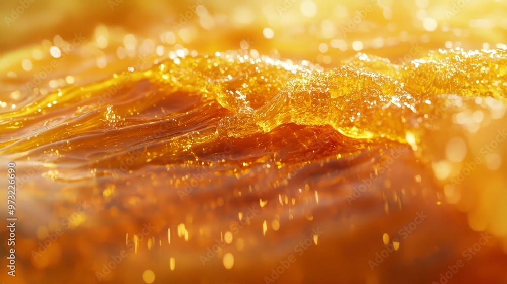 A surreal digital artwork where 3D liquid fonts are formed from honey, with a rich golden hue and sticky texture, evoking a sweet, natural feel A surreal digital artwork where 3D liquid fonts are formed from honey, with a rich golden hue and sticky texture, evoking a sweet, natural feel