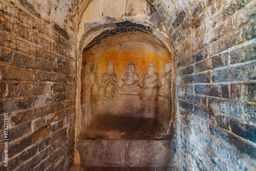 Xiangtangshan Grottoes, Handan, Hebei photo