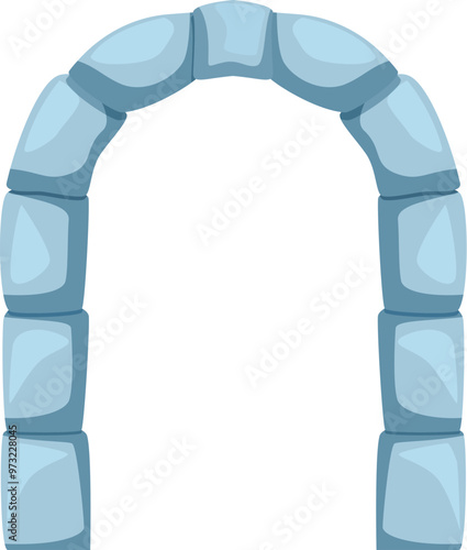 Sturdy stone archway is standing as an entrance or passageway