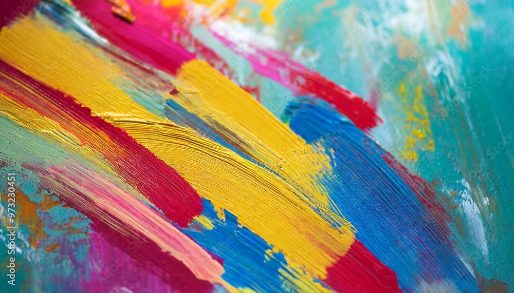 Bold brush strokes with depth of field on a vivid textured background Bold brush strokes with depth of field on a vivid textured background
