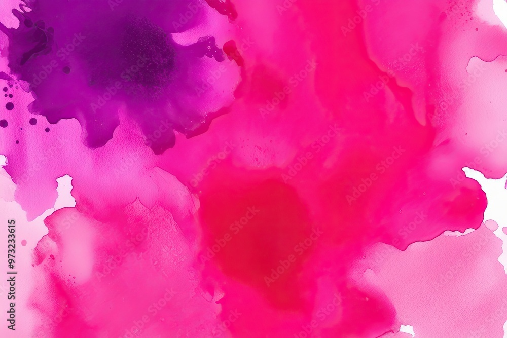 Obraz premium Bright Pink Watercolor Stain Texture for Artistic Background