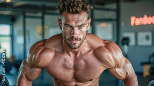 Focused and determined A powerful portrait of people training in the gym showcasing strength endurance and dedication in a fitness environment