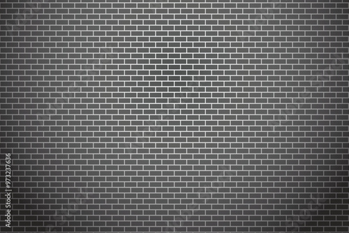 Abstract gray background, The wall is made of bricks and has a rough texture