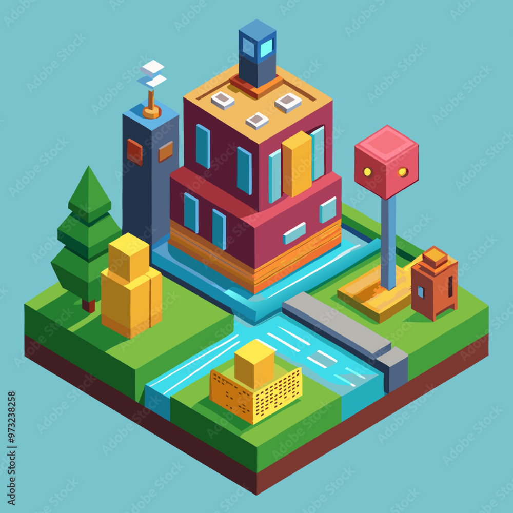 Majestic Tern Isometric Illustrations Vector Collection Majestic Tern Isometric Illustrations Vector Collection